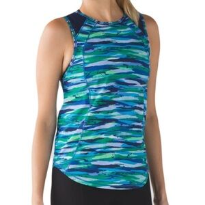 Lululemon Sculpt Tank Seven Wonders Multi / Hero Blue No Tag Fits Like 8